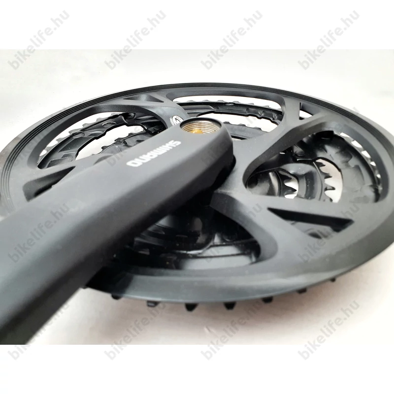 Shimano Acera FC-M371 9 fokozatú trekking/cross hajtómű 170-48/38/28-as fogszám négyzetkúpos láncvédős fekete