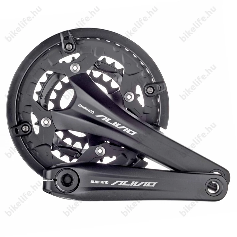 Shimano Alivio FC-T4060 trekking/cross hajtómű 48/36/26-es fogszám, integrált,175mm, 9-es csapágy nélkül, fekete