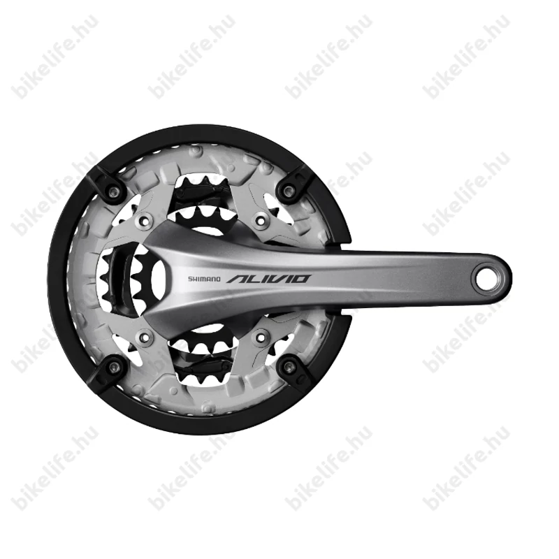 Shimano Alivio FC-T4060 trekking/cross hajtómű 48/36/26-es fogszám, integrált,170mm, 9-es, csapágy nélkül, ezüst