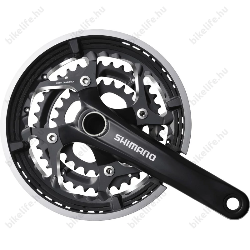 Shimano LX FC-T551 trekking/cross hajtómű 48/36/26-os fogszám Hollowtech II láncvédővel