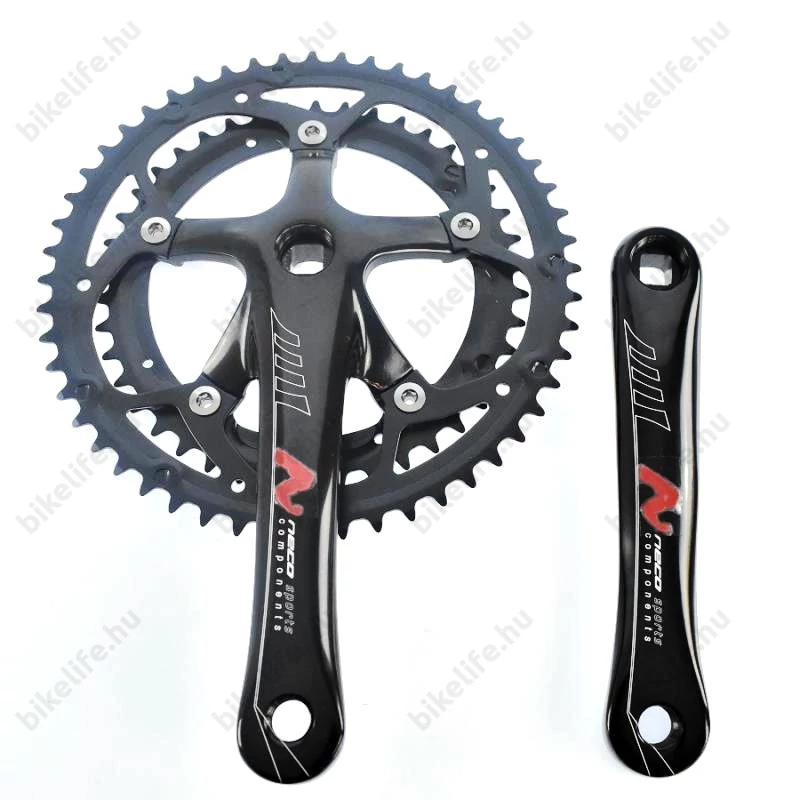 Neco Basic országúti hajtómű alu karok acél lánckerekek 52/42-170 fekete