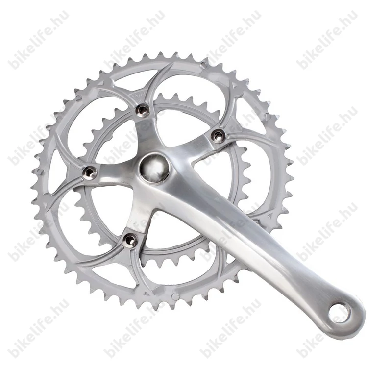 Prowheel országúti hajtómű 50/34-es fogszám, 170mm-es, csvaros, alu, ezüst