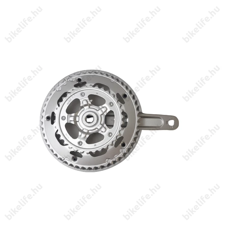 Prowheel országúti hajtómű 50/34-es fogszám, 170mm-es, szegecselt lánckerekek, ezüst