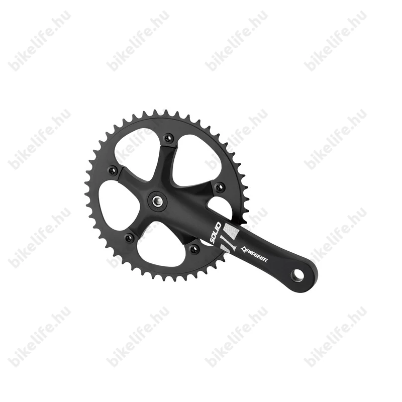 Prowheel négyzetkúpos alumínium hajtómű 44-es fogszám 170mm kar alu lánckerék matt fekete