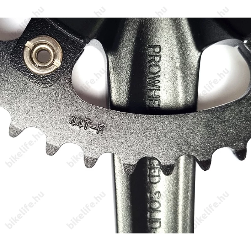 Prowheel négyzetkúpos alumínium hajtómű 44-es fogszám 170mm kar alu lánckerék matt fekete