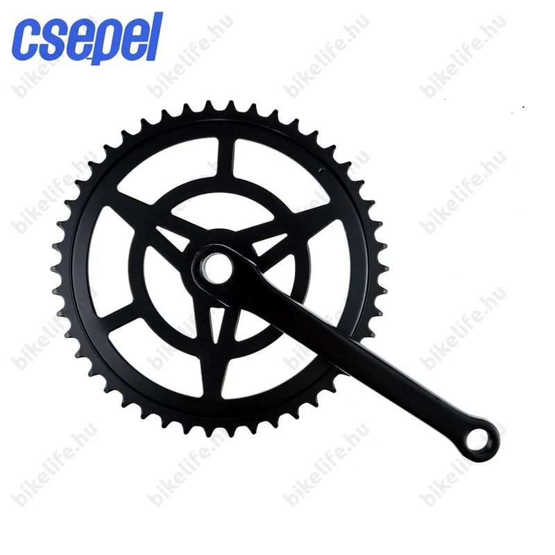 Csepel Classic ékes kerékpár hajtómű 46-os fogszámmal 170mm-es karral