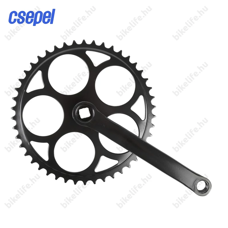 Csepel négyzetkúpos hagyományos kerékpár hajtómű acélból 44 fogú lánckerékkel