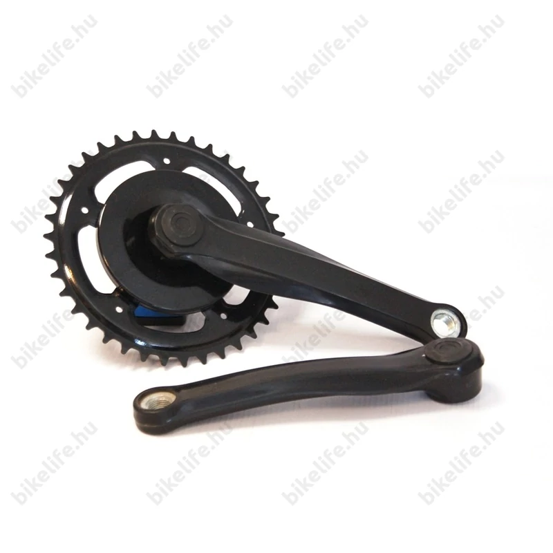 Négyzetkúpos acél hajtómű 38-as fogszám 170mm kar acél lánckerék fekete