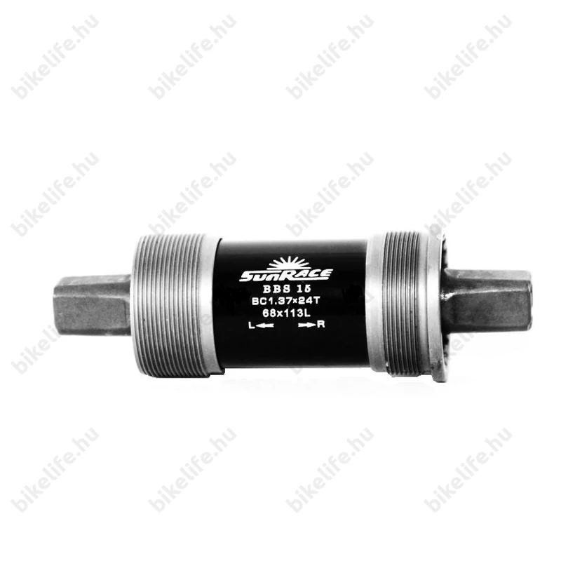Sunrace monoblokk BBS15 68/131mm ipari csapágy, angol menet, acél ház