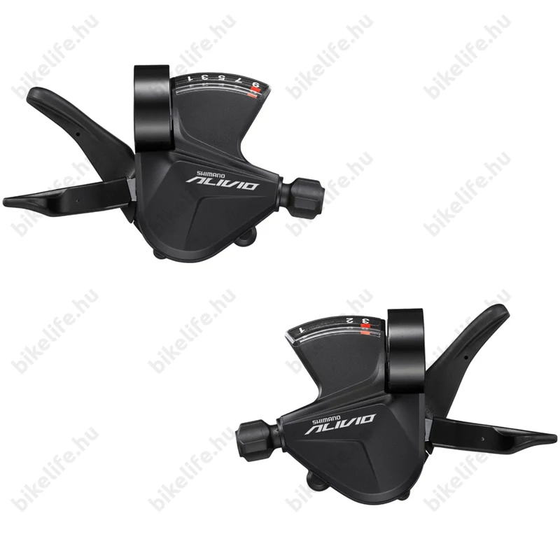 Shimano Alivio váltókar szett bal+jobb 3x9-es SL-M3100 Rapidfire Plus, fekete
