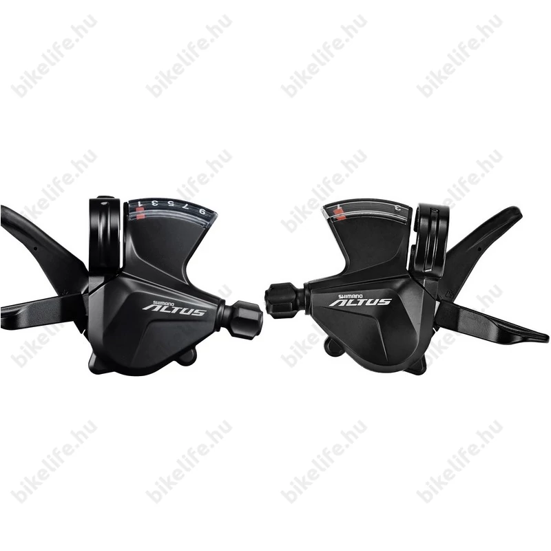 Shimano Altus váltókar szett bal+jobb 2x9-es SL-M2010 Rapidfire Plus, fekete
