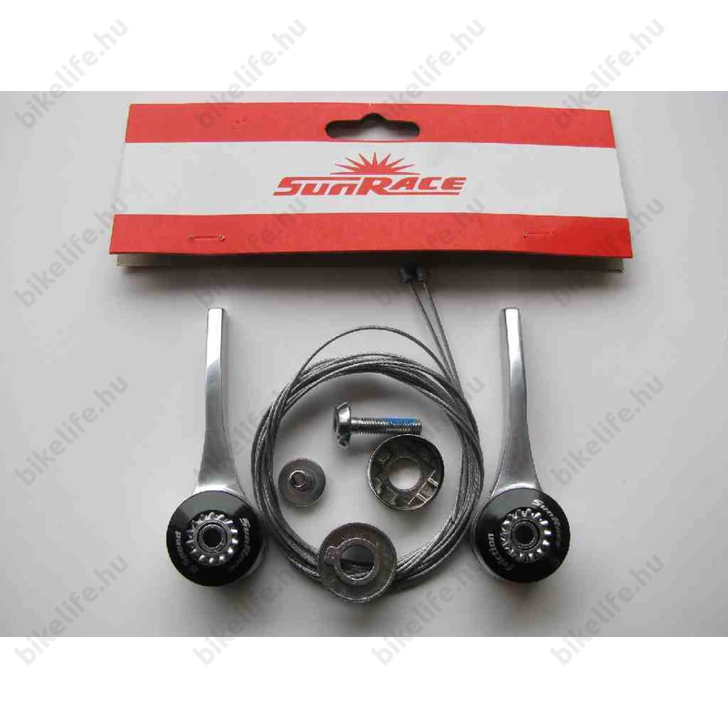 Váltókar Sunrace SLR30 alsócsőre, bal frikciós/jobb 7 sebességes, konzolos felfogatású