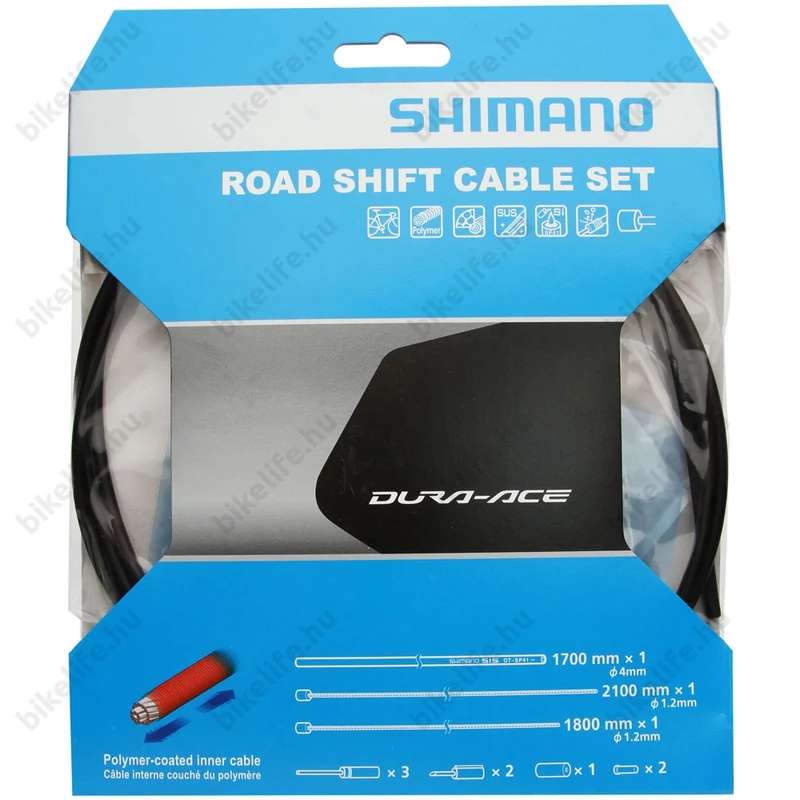 Váltóalkatrész bowden készlet Shimano Dura-Ace ST-9000, külső/belső