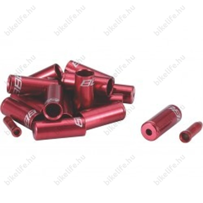 BBB BCB-99 CableCap bowdenház kupak szett 6db 5mm-es, 10 db 4mm-es, 4db alu vég, piros