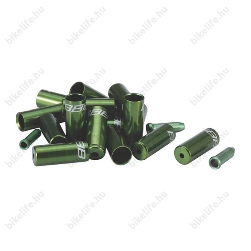 BBB BCB-99 CableCap bowdenház kupak szett 6db 5mm-es, 10 db 4mm-es, 4db alu vég, zöld