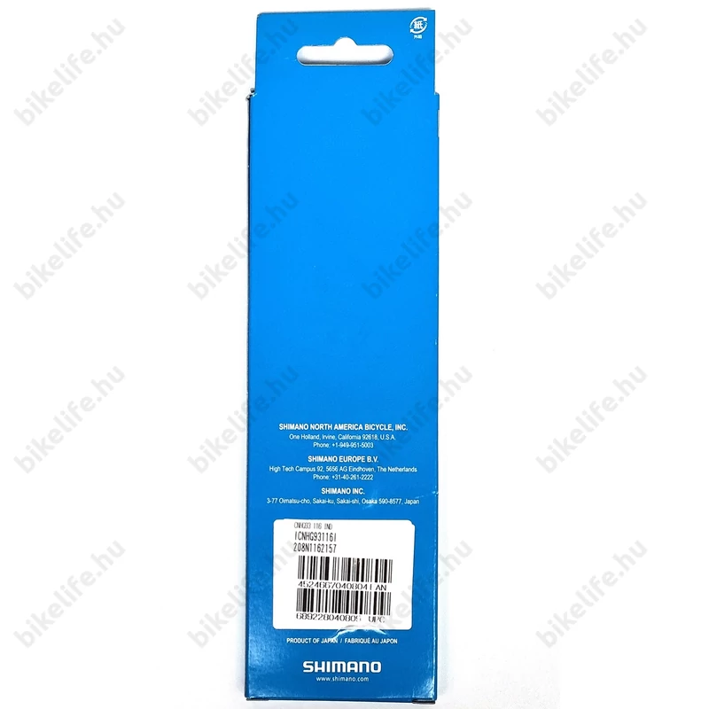 Shimano CN-HG93 XT/Ultegra 9 sebességes lánc, 116 szemes dobozos