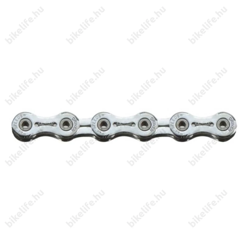 Sunrace CNR1X 10 sebességes lánc, króm, üreges csapos, könnyített láncszemek