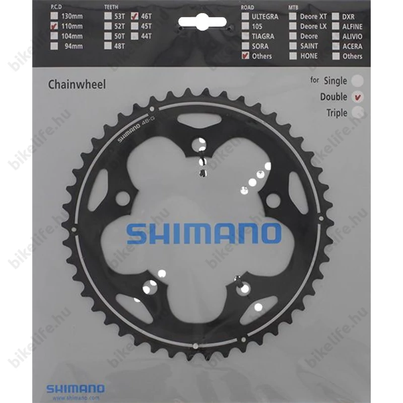 Shimano FC-CX50 lánckerék 46 fogú, 4 karos, 110mm lyukkörátmérő
