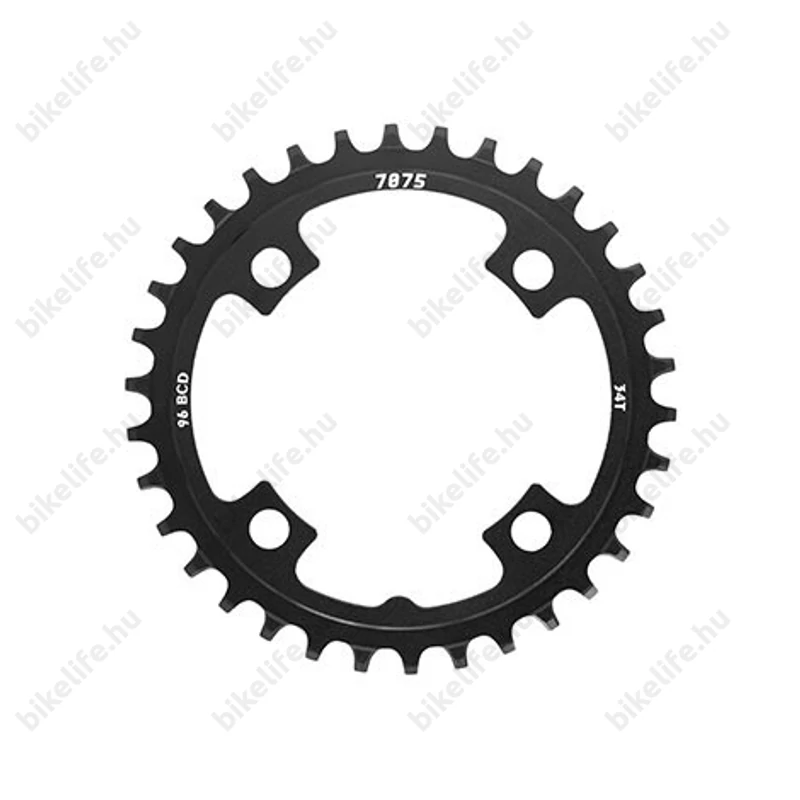 Sunrace CRMX Narrow wide lánckerék 38 fogú 10-11-12 sebességes 96mm lyukkör fekete