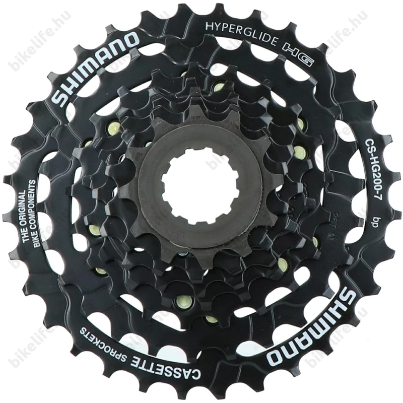 Shimano CS-HG200 7 sebességes fogaskoszorú 12-32-es fogszám, fekete