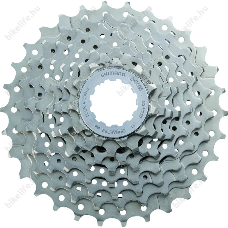 Shimano HG50 8 sebességes fogaszkoszorú 11-28-as fogszámmal, ezüst
