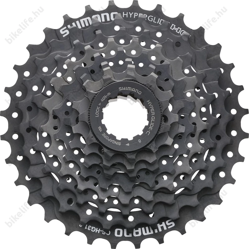 Shimano CS-HG31 8 fokozatú fogaskoszorú 11-34-es fogszámmal fekete gyári dobozos csomagolásban