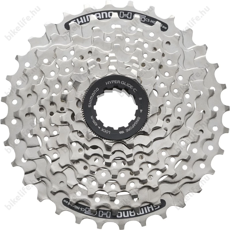Shimano HG41 8 sebességes fogaskoszorú 11-32-es fogszám, ezüst