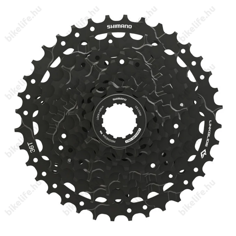 Shimano LG400 CUES 9 sebességes fogaskoszorú 11-36-os fogszám LinkGlide