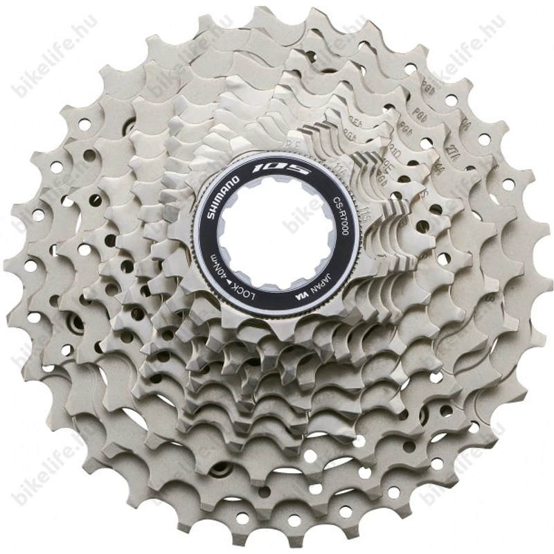 Fogaskoszorú 11-es Shimano 105-ös szintű CS-R7000 11-28-as fog kiosztás