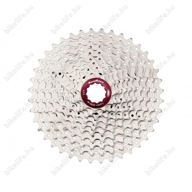Sunrace CSMX3 10 sebességes fogaskoszorú 11-42-es fogszám ezüst