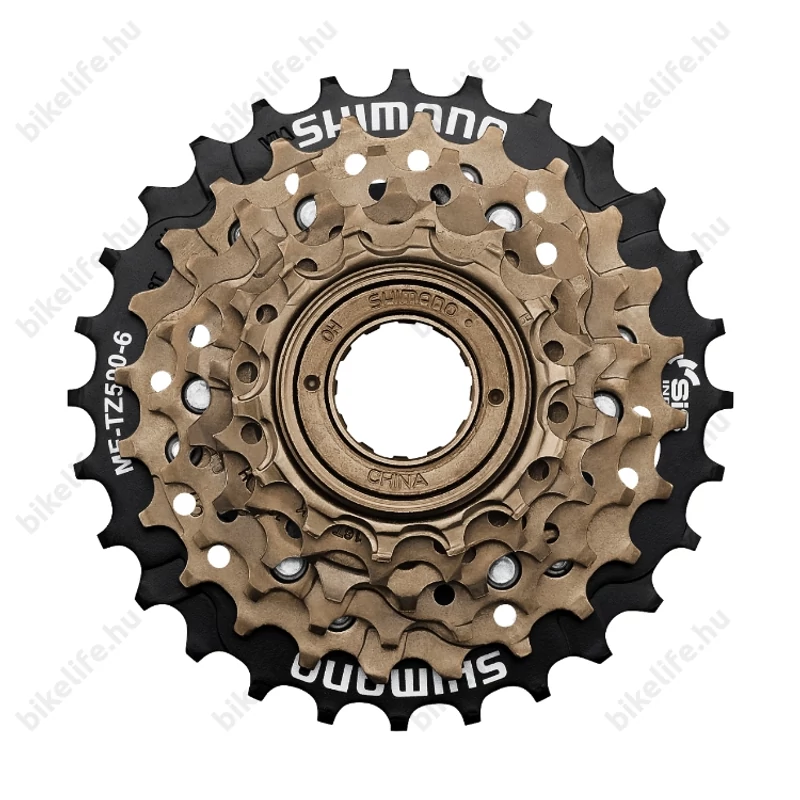 Shimano MF-TZ500 6-os racsni 14-28-as fogszám barna/fekete - egyedi csomagolásban