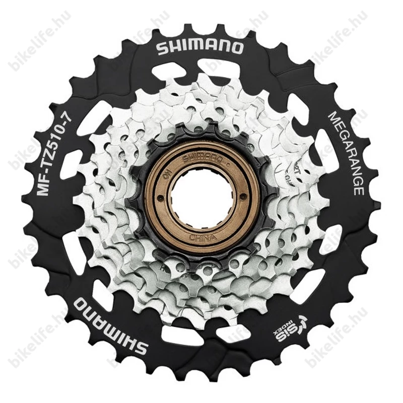 Shimano MF-TZ510 7 sebességes Megarange racsni 14-34-as fogszám ezüst/fekete