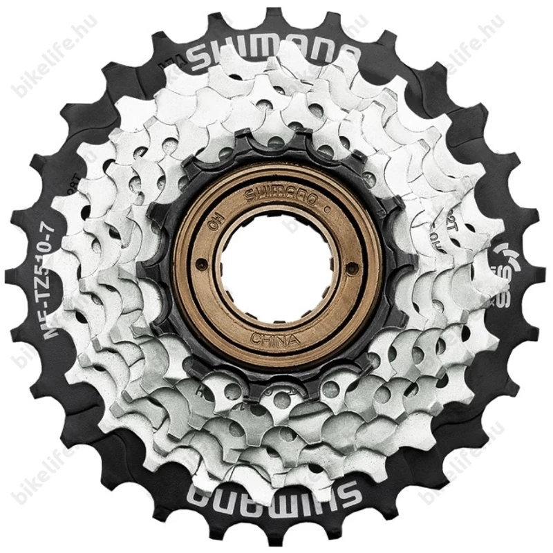 Shimano MF-TZ510 7 sebességes menetes racsni vagy fogaskoszorú 14-28-as fogszámmal