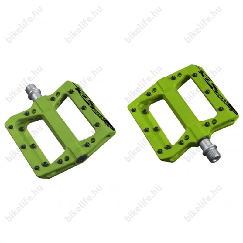 Kellys Rein MTB Platform Pedál műanyag kompozit, ipari csapágy, cserélhető szegecsek, zöld