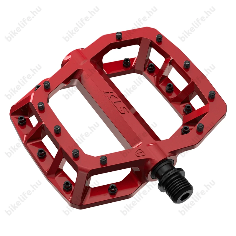 Kellys KLS Flat 50 023 iparicsapágyas platform pedál extrém használatra is piros