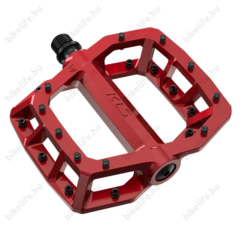 Kellys KLS Flat 50 023 iparicsapágyas platform pedál extrém használatra is piros