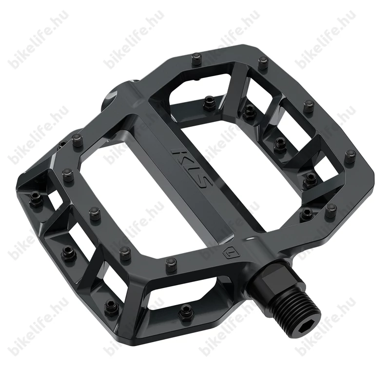 Kellys KLS Flat 50 023 golyós-kónuszos platform pedál extrém használatra is fekete