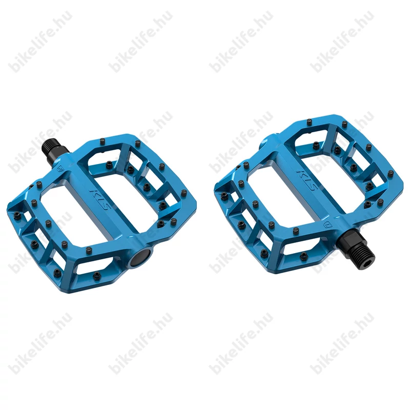 Kellys KLS Flat 50 023 golyós-kónuszos platform pedál extrém használatra is kék