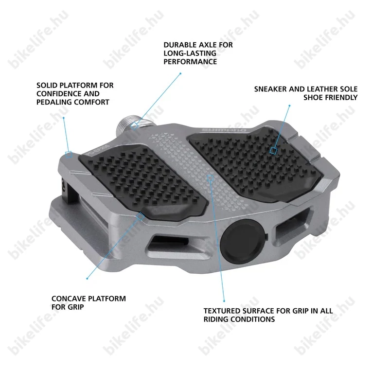 Shimano PD-EF205 gold cipőkímélő platform pedál alu testtel Cr-Mo tengellyel műanyag betétekkel