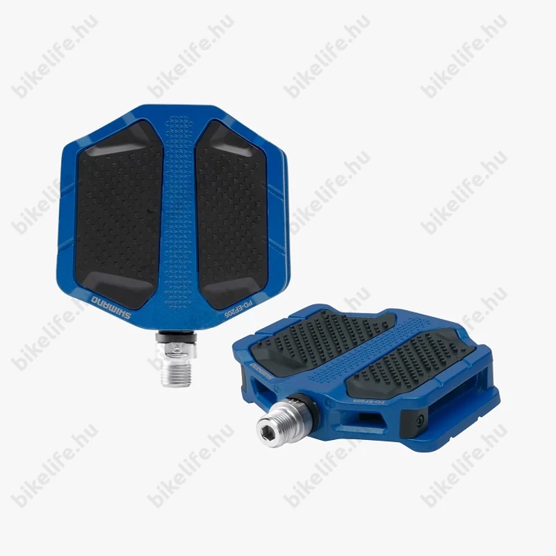 Shimano PD-EF205 blue cipőkímélő platform pedál alu testtel Cr-Mo tengellyel műanyag betétekkel