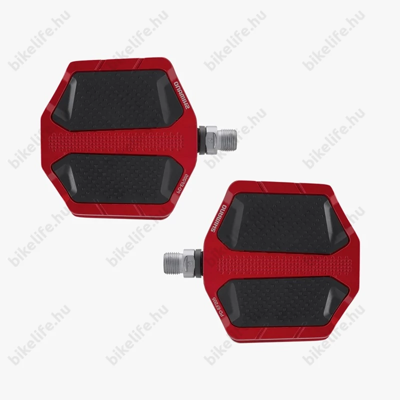 Shimano PD-EF205 red cipőkímélő platform pedál alu testtel Cr-Mo tengellyel műanyag betétekkel