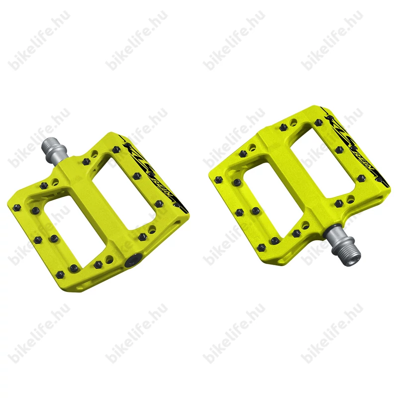 Kellys Rein MTB Platform Pedál műanyag kompozit, ipari csapágy, cserélhető szegecsek, sárga