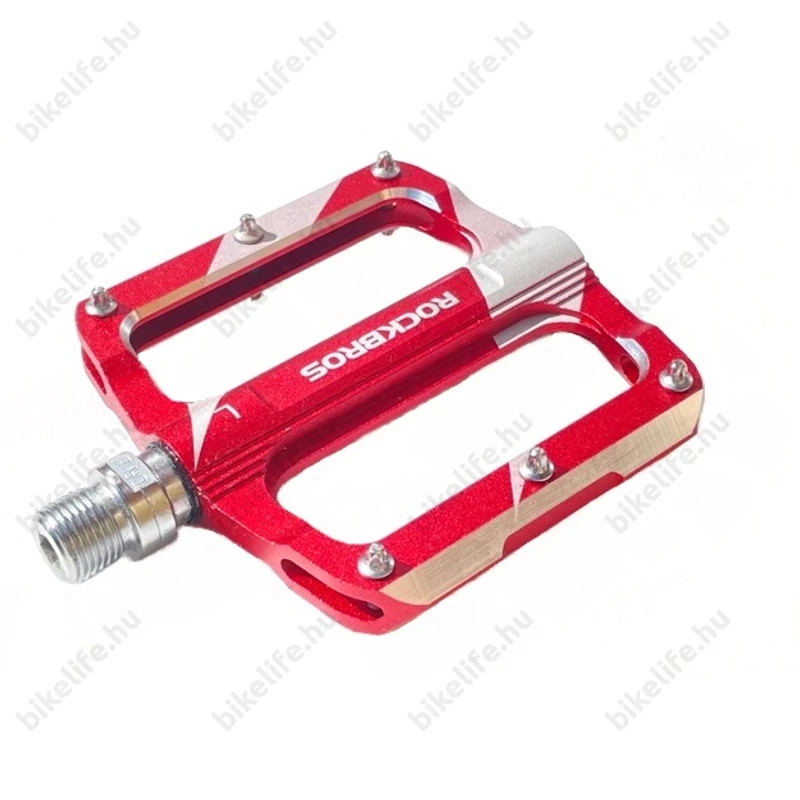 RockBros Universal platform pedál cserélhető tüskés ipari csapágy piros