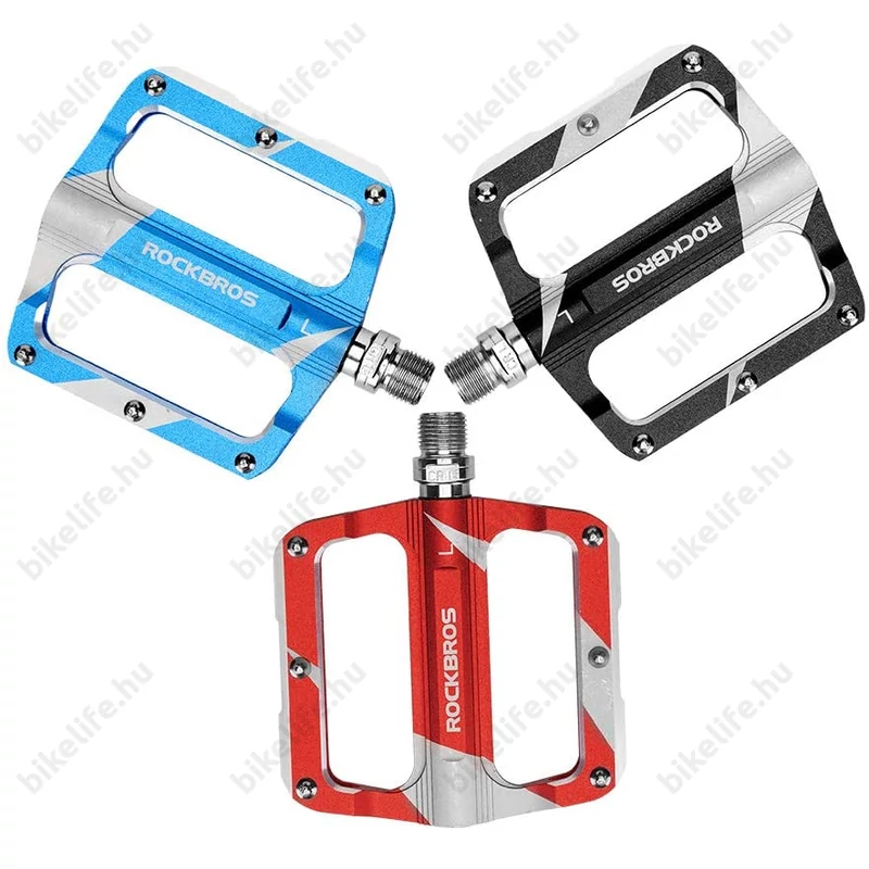 RockBros Universal platform pedál cserélhető tüskés ipari csapágy piros