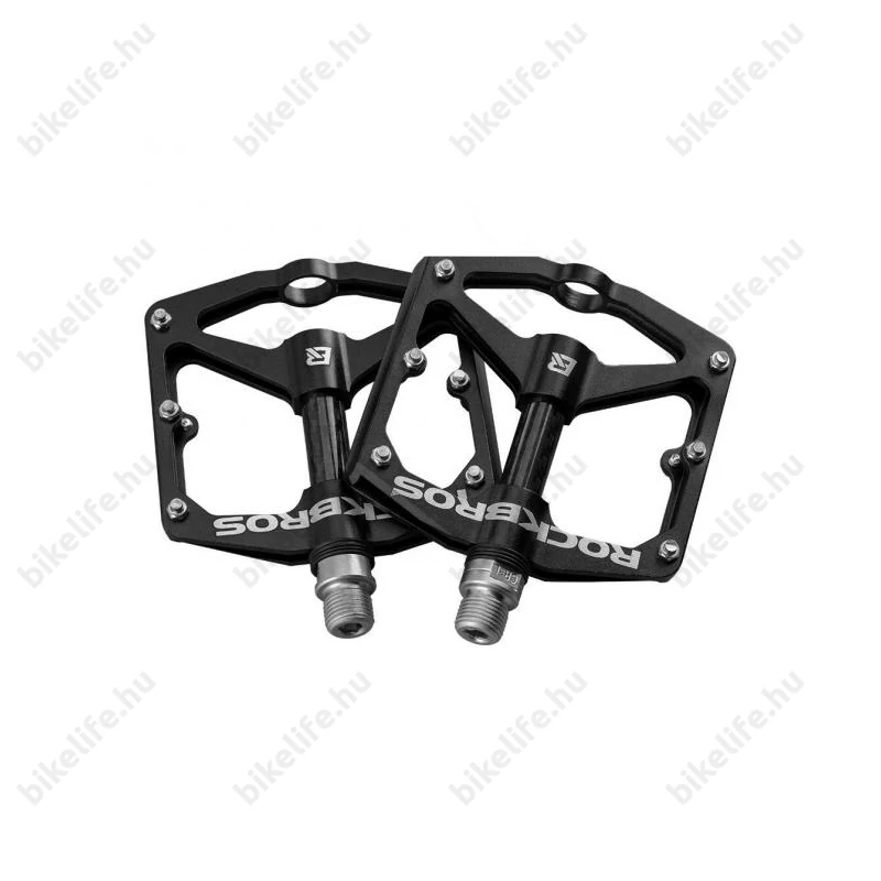 RockBros CNC/Carbon platform pedál cserélhető tüskés ipari csapágyas fekete