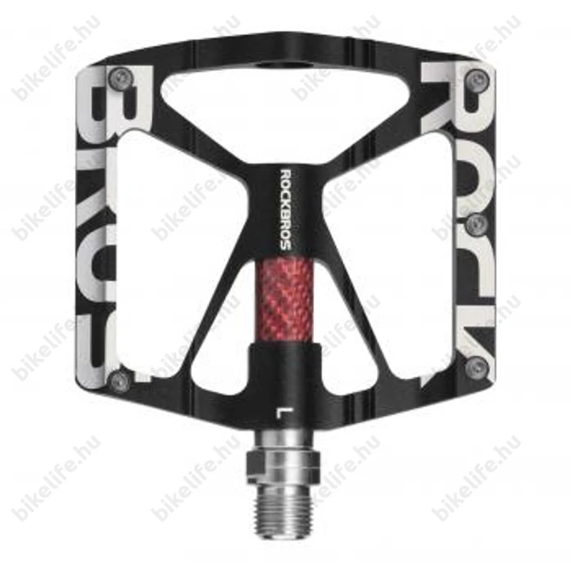 RockBros CNC/Carbon V2 platform pedál cserélhető tüskés ipari csapágyas fekete