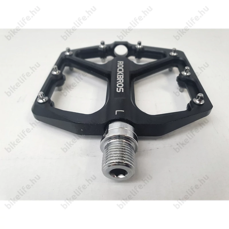 RockBros Alumínium platform pedál cserélhető tüskés ipari csapágy fekete