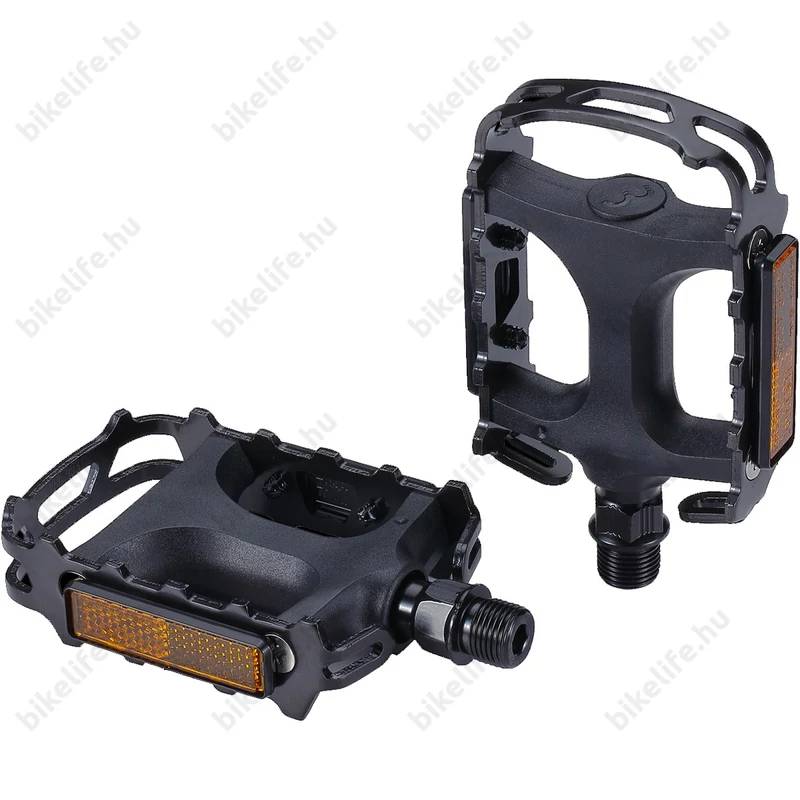 BBB Mount&Go 2.0 BPD-15B MTB-trekking pedál műanyag test-alumínium keret Cro-Mo tengely matt fekete