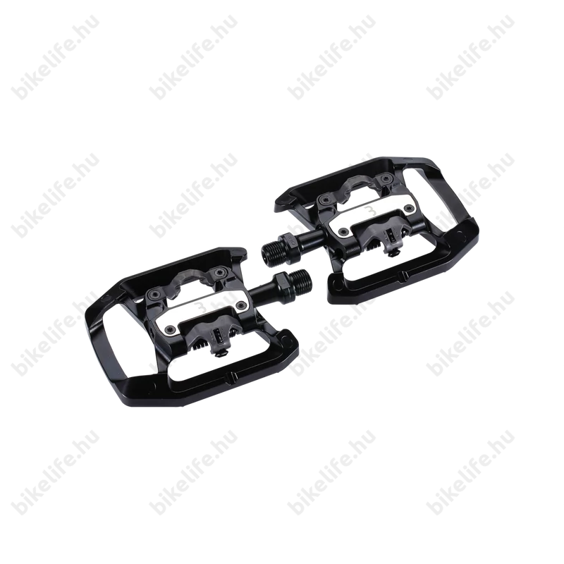 BBB DualChoice BPD-61 SPD rendszerű vegyes patentpedál alu test, CrMo tengellyel, iparicsapágyas, fekete