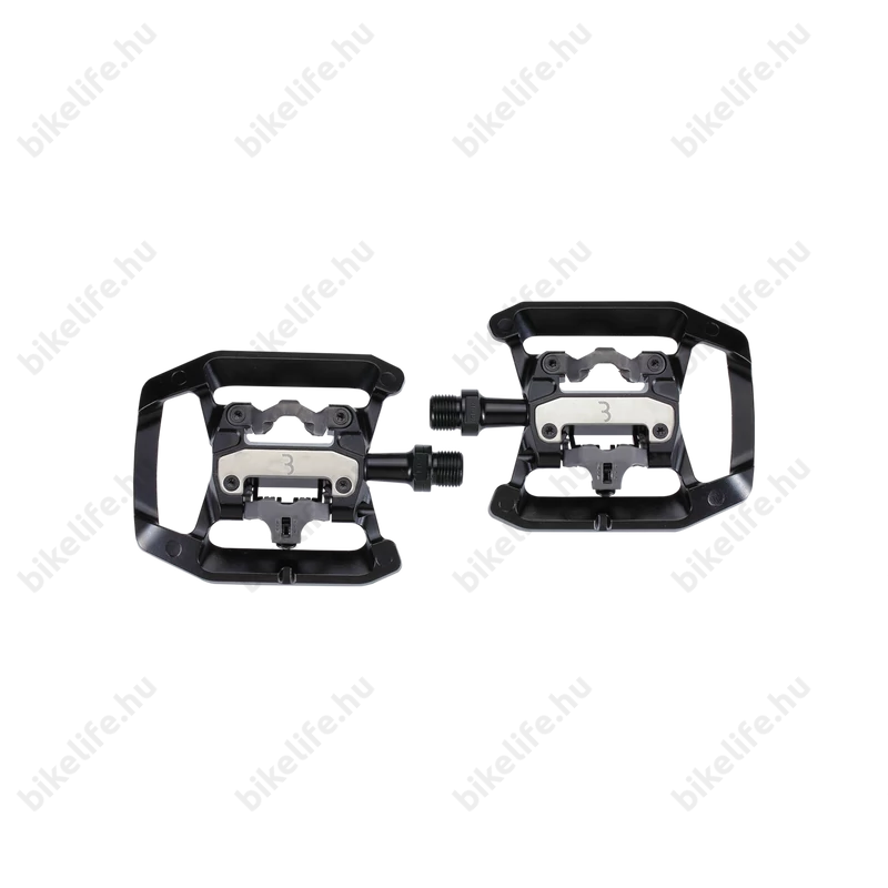 BBB DualChoice BPD-61 SPD rendszerű vegyes patentpedál alu test, CrMo tengellyel, iparicsapágyas, fekete